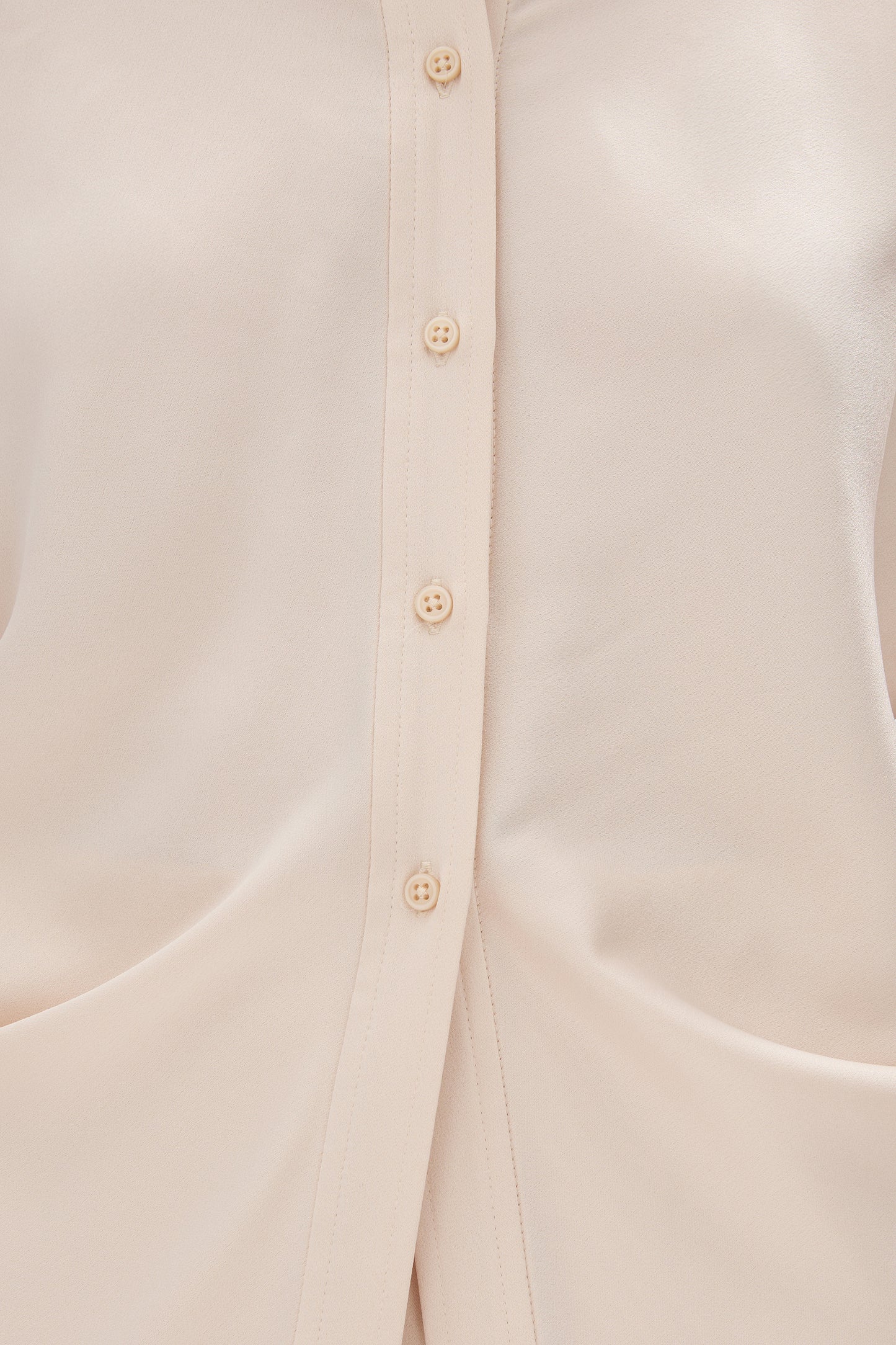 rachel gilbert Hallie Shirt in Champagne satin