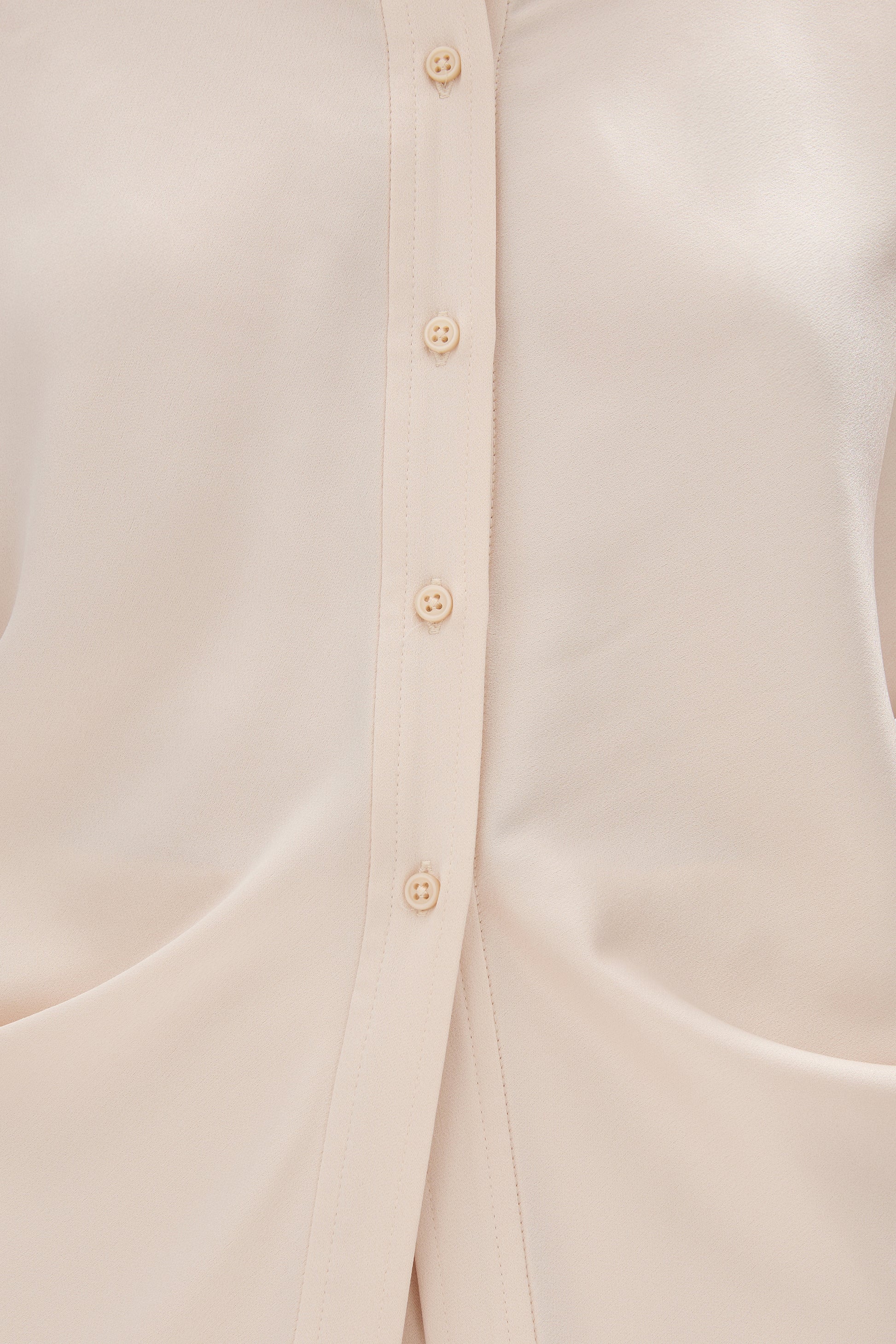 rachel gilbert Hallie Shirt in Champagne satin