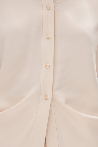 rachel gilbert Hallie Shirt in Champagne satin