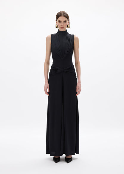 person wearing rachel gilbert viscose Rico Skirt in Black