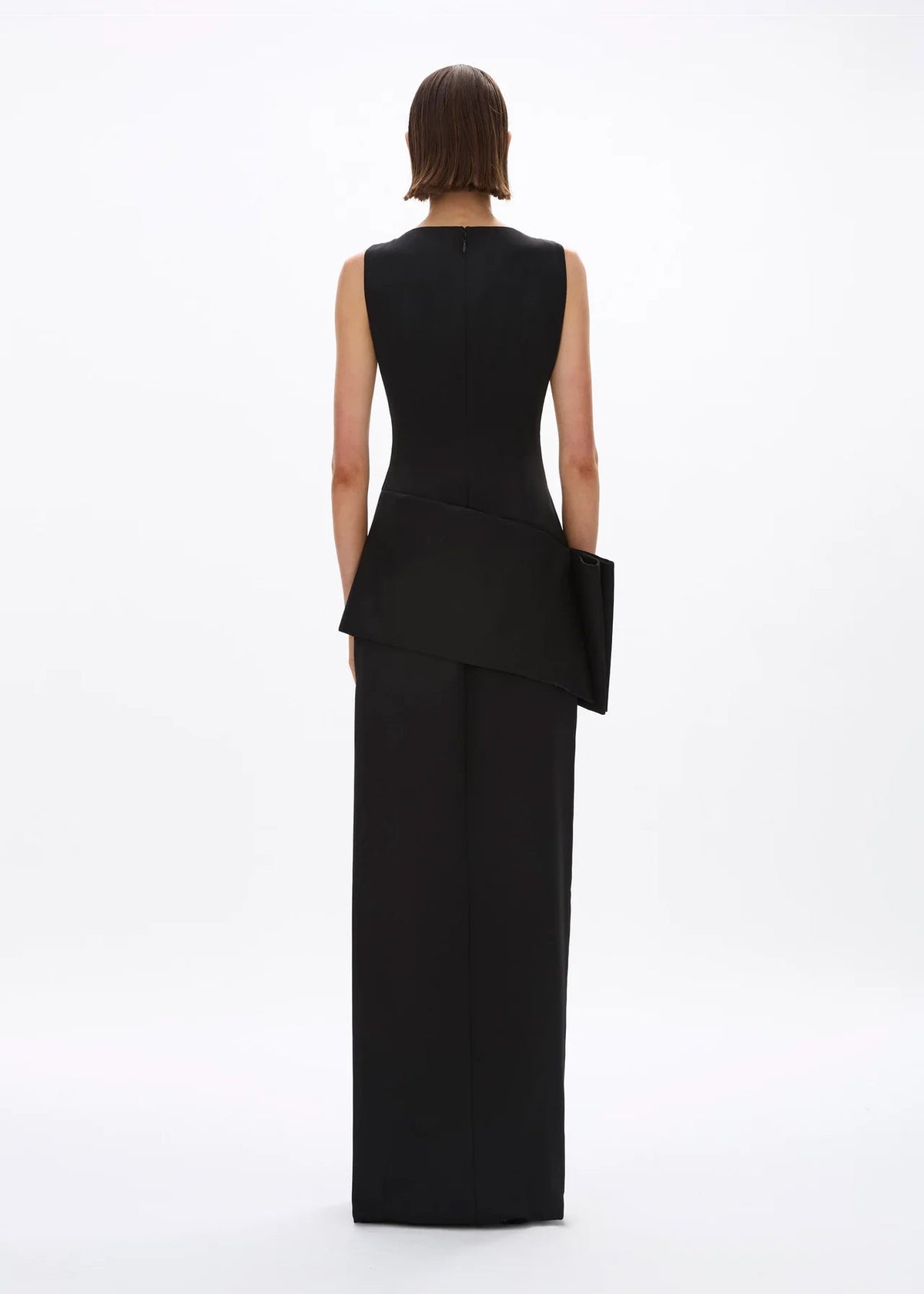 person wearing rachel gilbert womens Rick Gown in Black