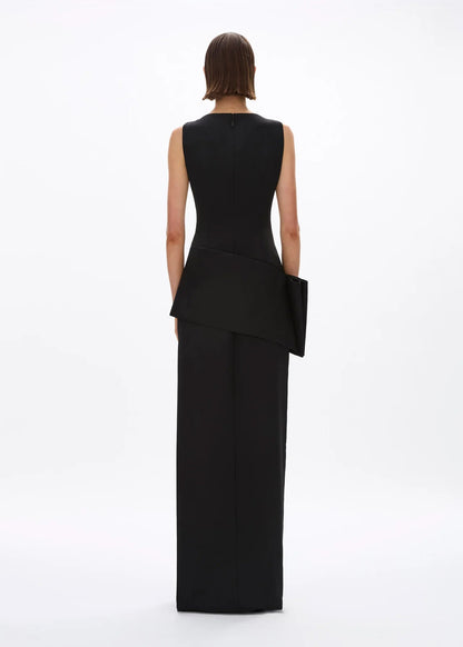 person wearing rachel gilbert womens Rick Gown in Black
