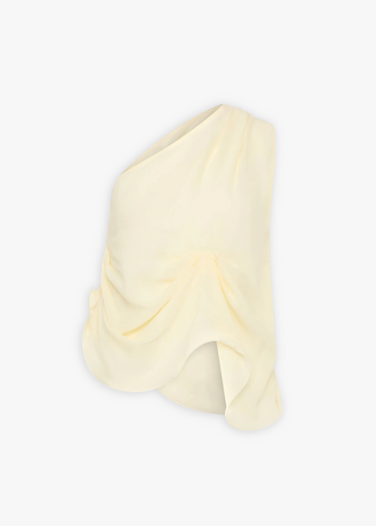 rachel gilbert womens silk Isla Top butter yellow