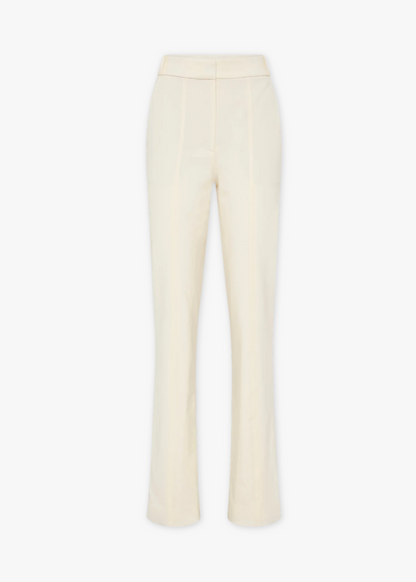 rachel gilbert womens stretch wool suiting Finley Pant in creme