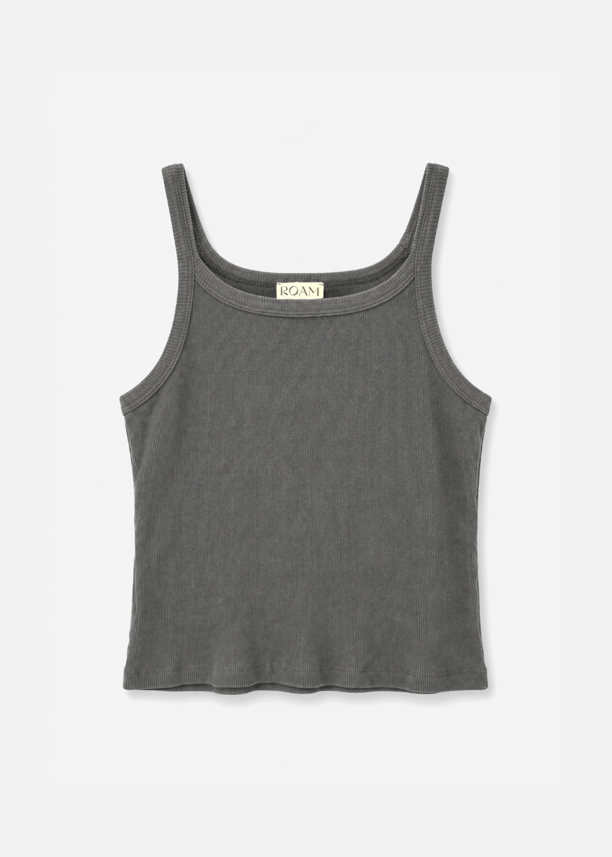 roam studio womens Paz Tank in Charcoal