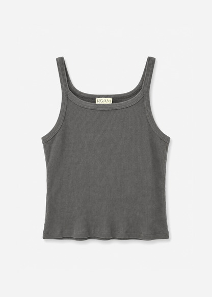 roam studio womens Paz Tank in Charcoal