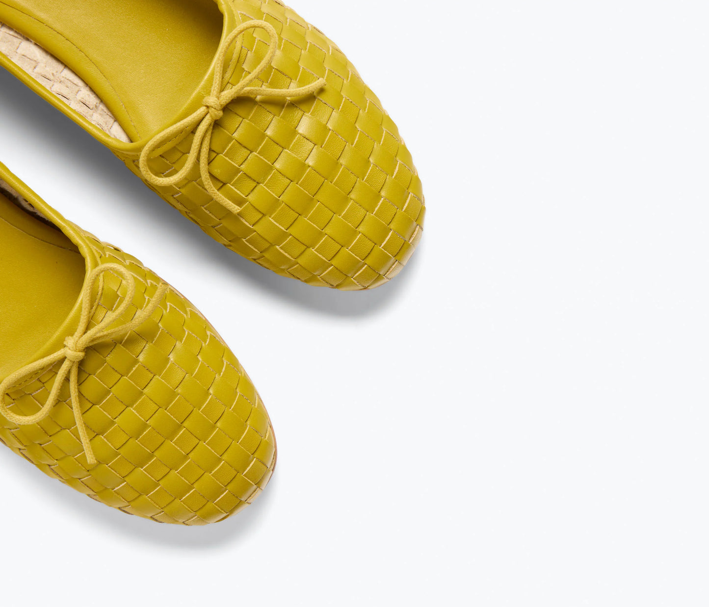 Roma Ballet Flat in Chartreuse