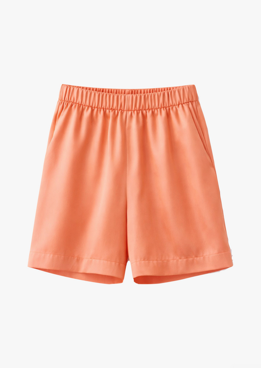 sablyn Brynn High Rise Silk Short in Melon