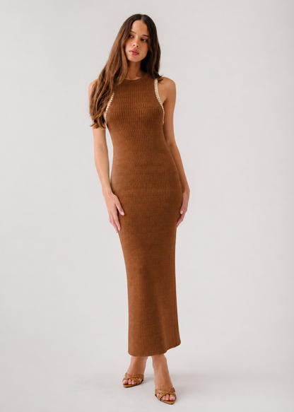 person wearing sablyn Lina Knit Midi Dress
