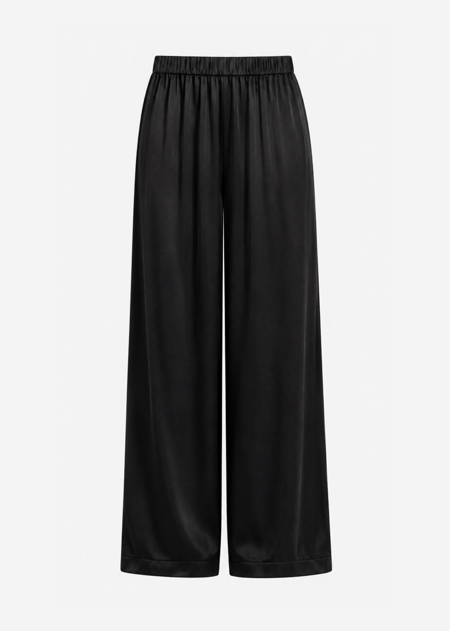 sablyn womens Brynn Wide Leg Silk Pant in Black