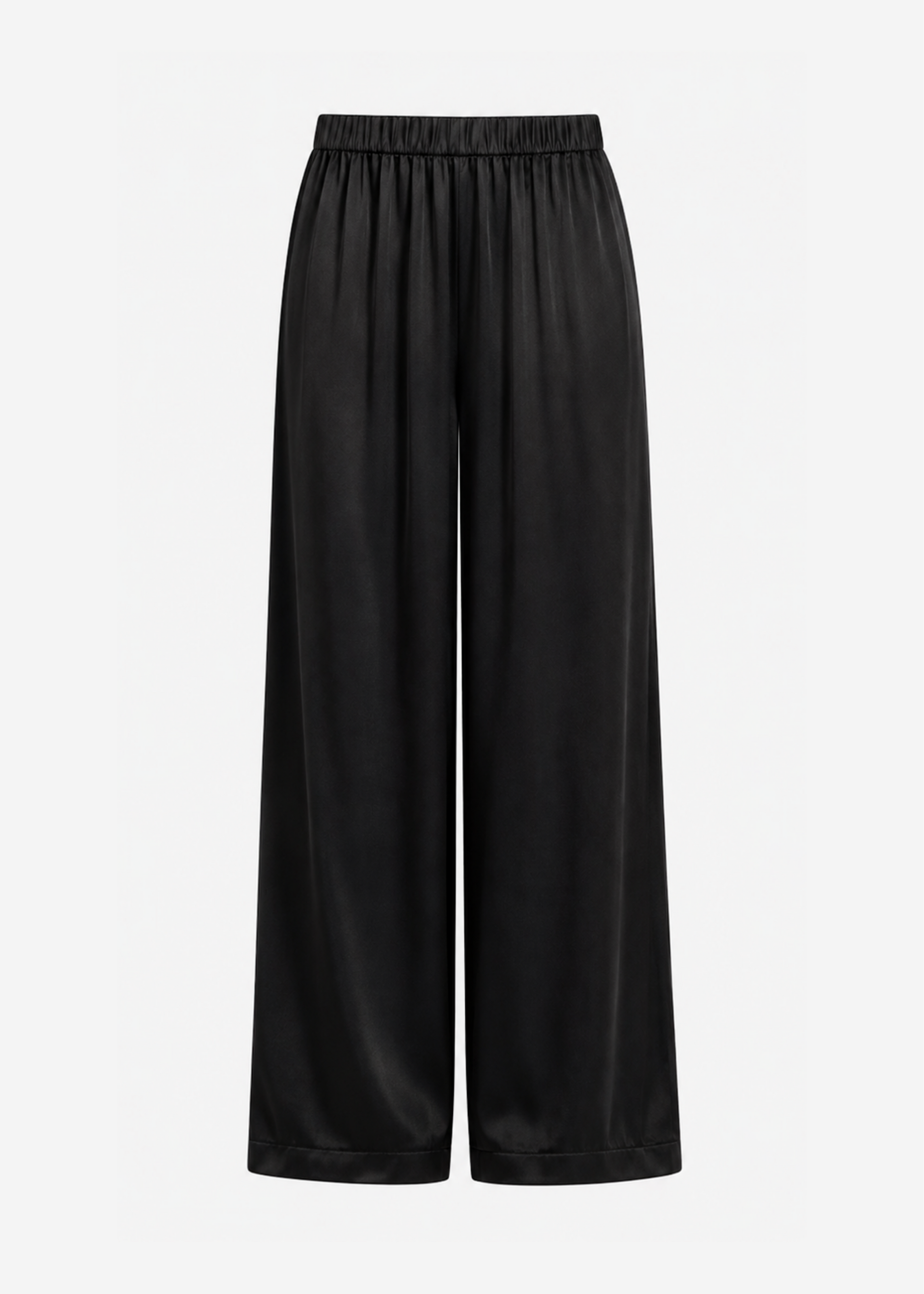 sablyn womens Brynn Wide Leg Silk Pant in Black