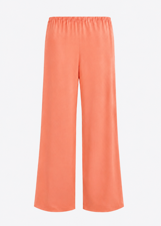 sablyn womens Camden Silk Strapless Top Naomi Bias Cut Pull on Pant in melon