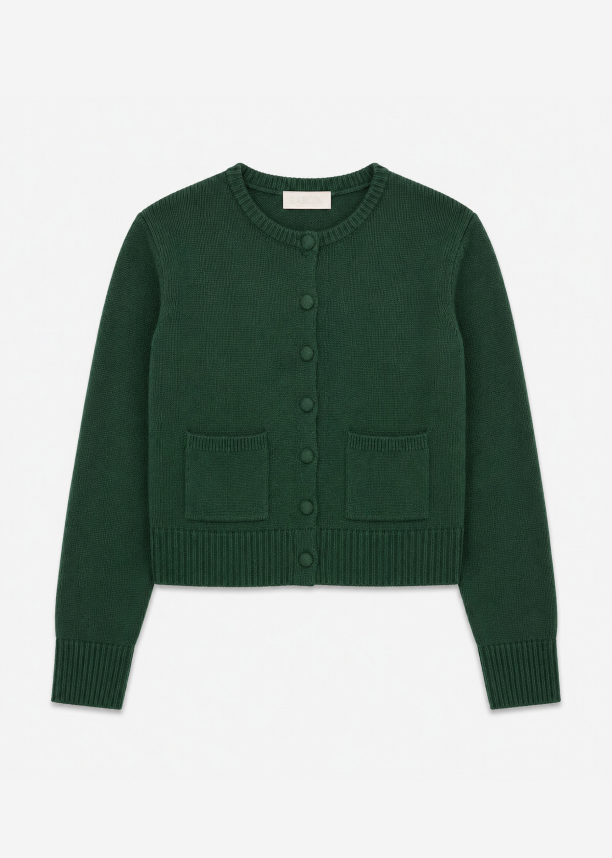 sablyn womens Emilia Shoulder Pad Cashmere Cardigan in Hunter Green