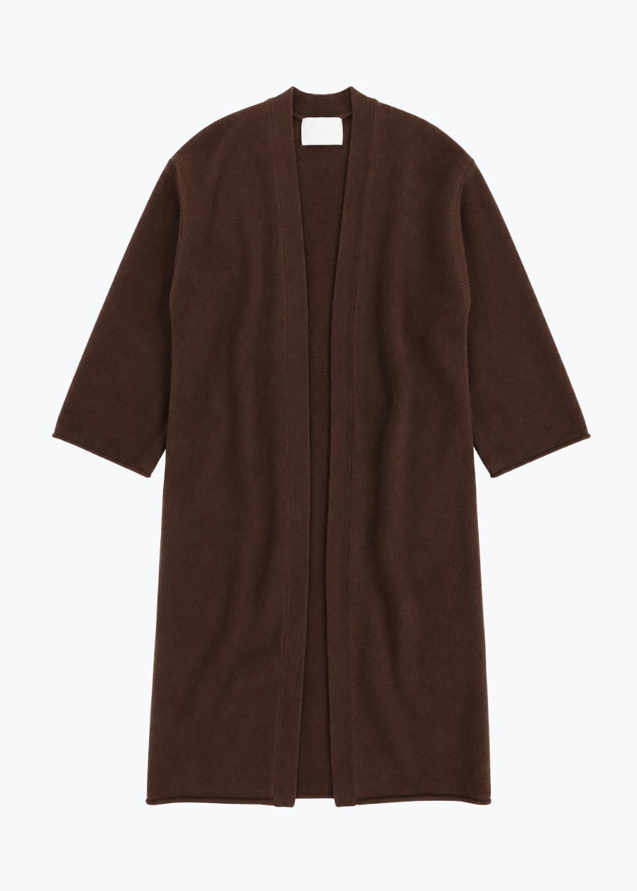 sablyn womens cashmere Toma Slouchy Cashmere Duster in Cinnabar brown
