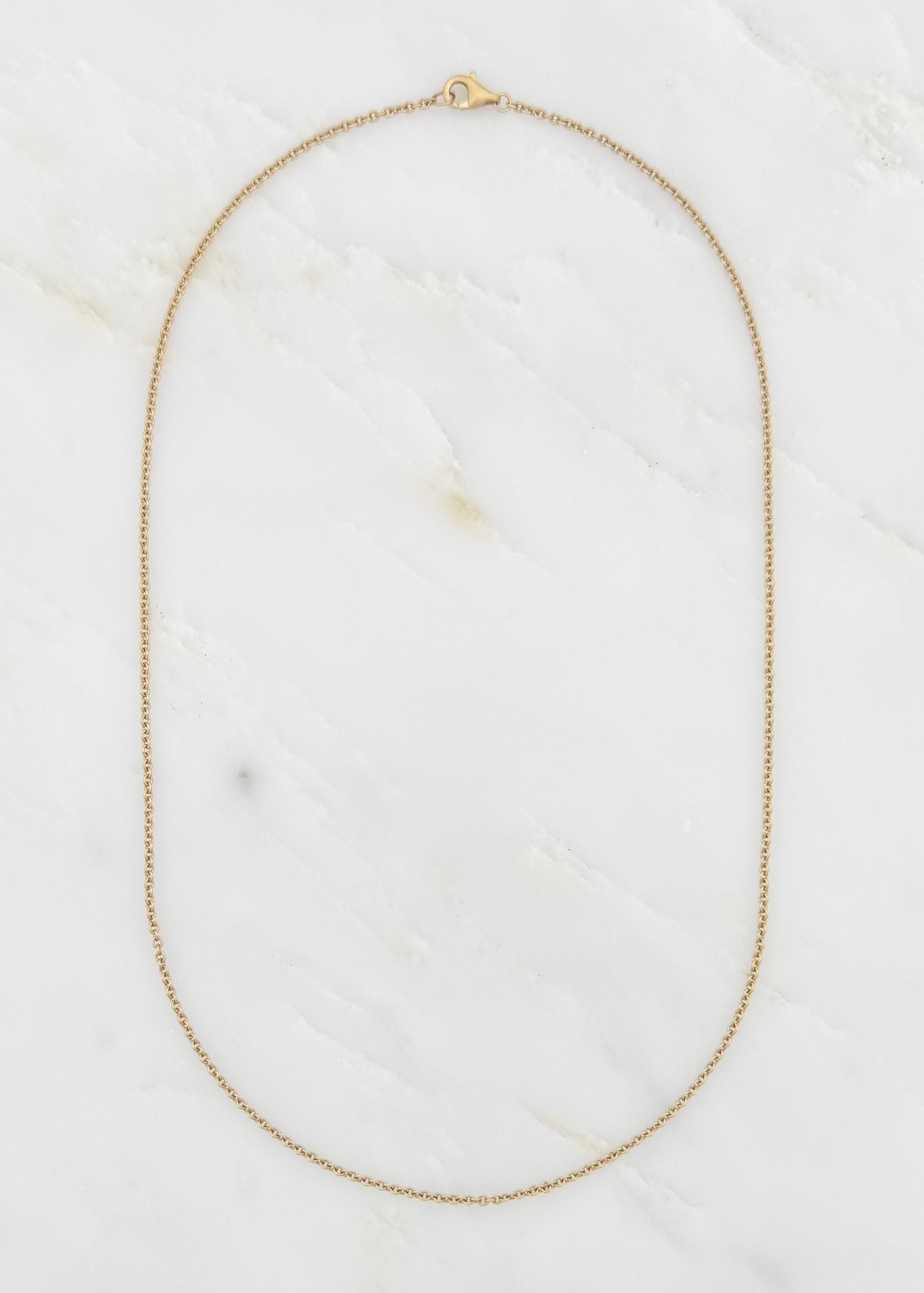 shola branson fine jewelry 18k yellow gold 1.4mm Diamond Cut Cable Chain