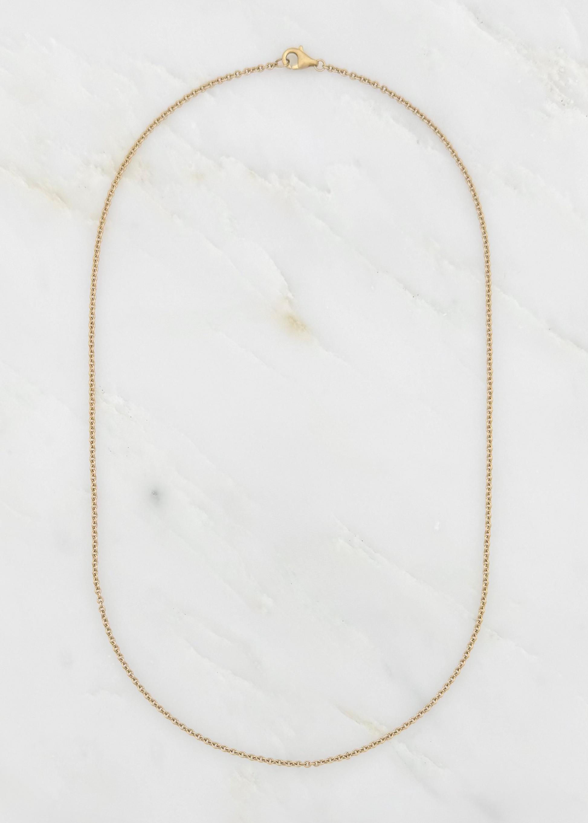 shola branson fine jewelry 18k yellow gold 1.4mm Diamond Cut Cable Chain