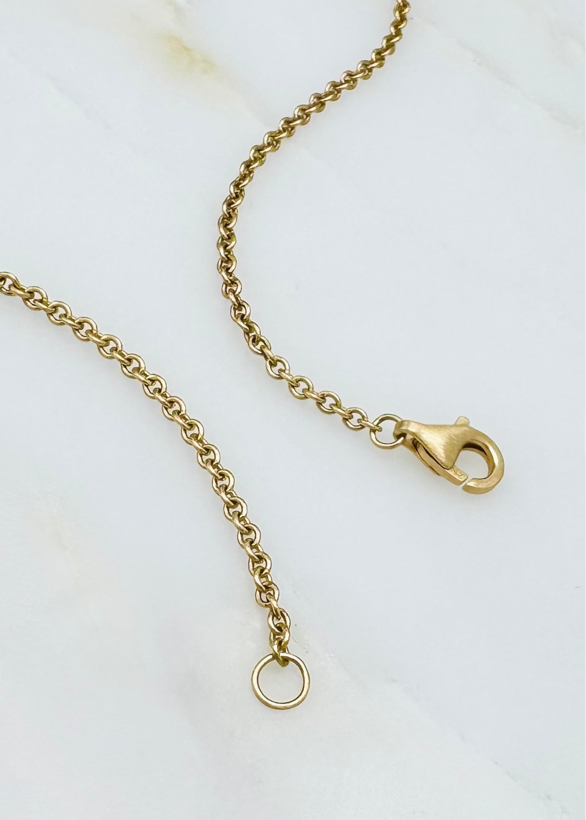 shola branson fine jewelry 18k yellow gold 1.4mm Diamond Cut Cable Chain