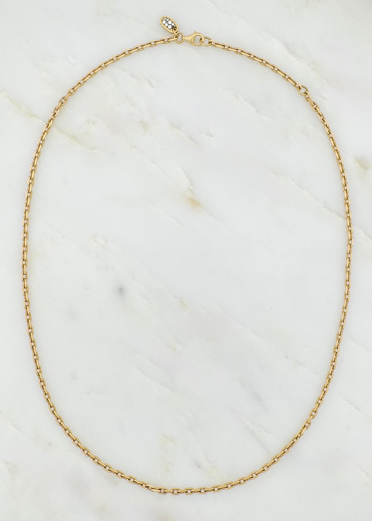 shola branson fine jewelry 18k yellow gold 3.3mm Diamond Cut Cable Chain