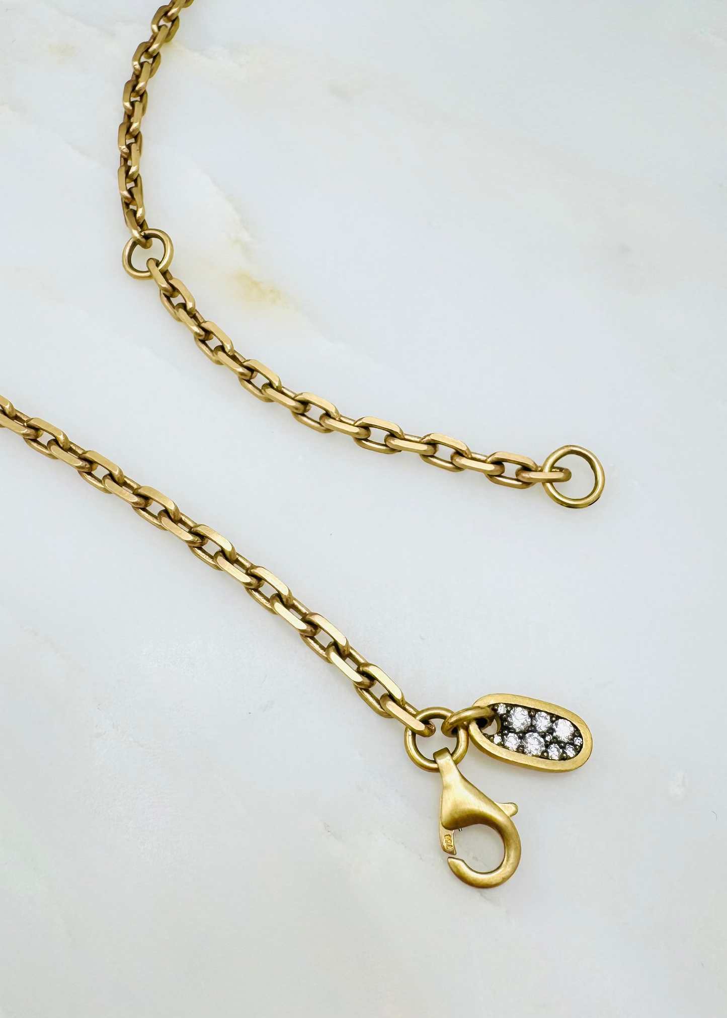 shola branson fine jewelry 18k yellow gold 3.3mm Diamond Cut Cable Chain
