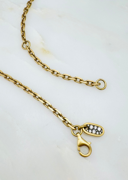 shola branson fine jewelry 18k yellow gold 3.3mm Diamond Cut Cable Chain
