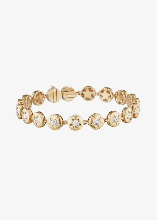 sorellina fine jewelry 18k yellow gold L'imperatrice Diamond Tennis Bracelet