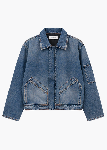 sprwmn womens Arielle Denim Jacket