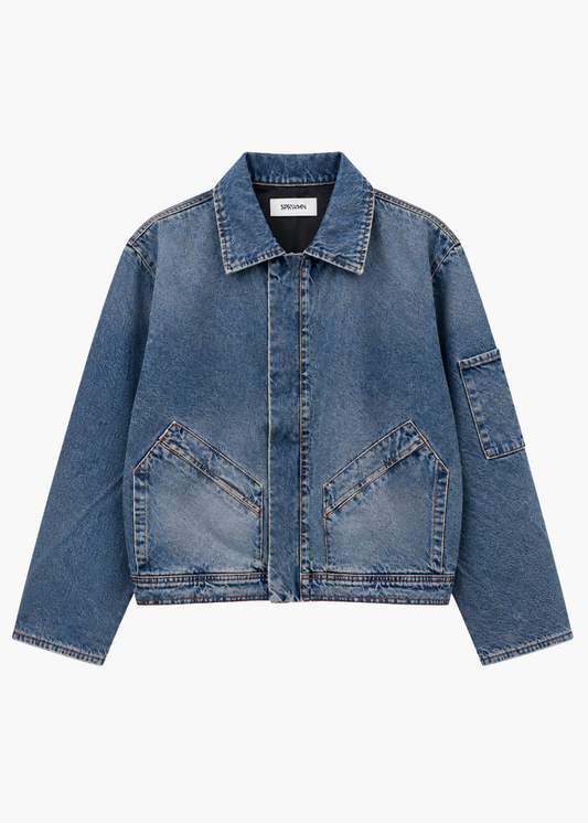 sprwmn womens Arielle Denim Jacket