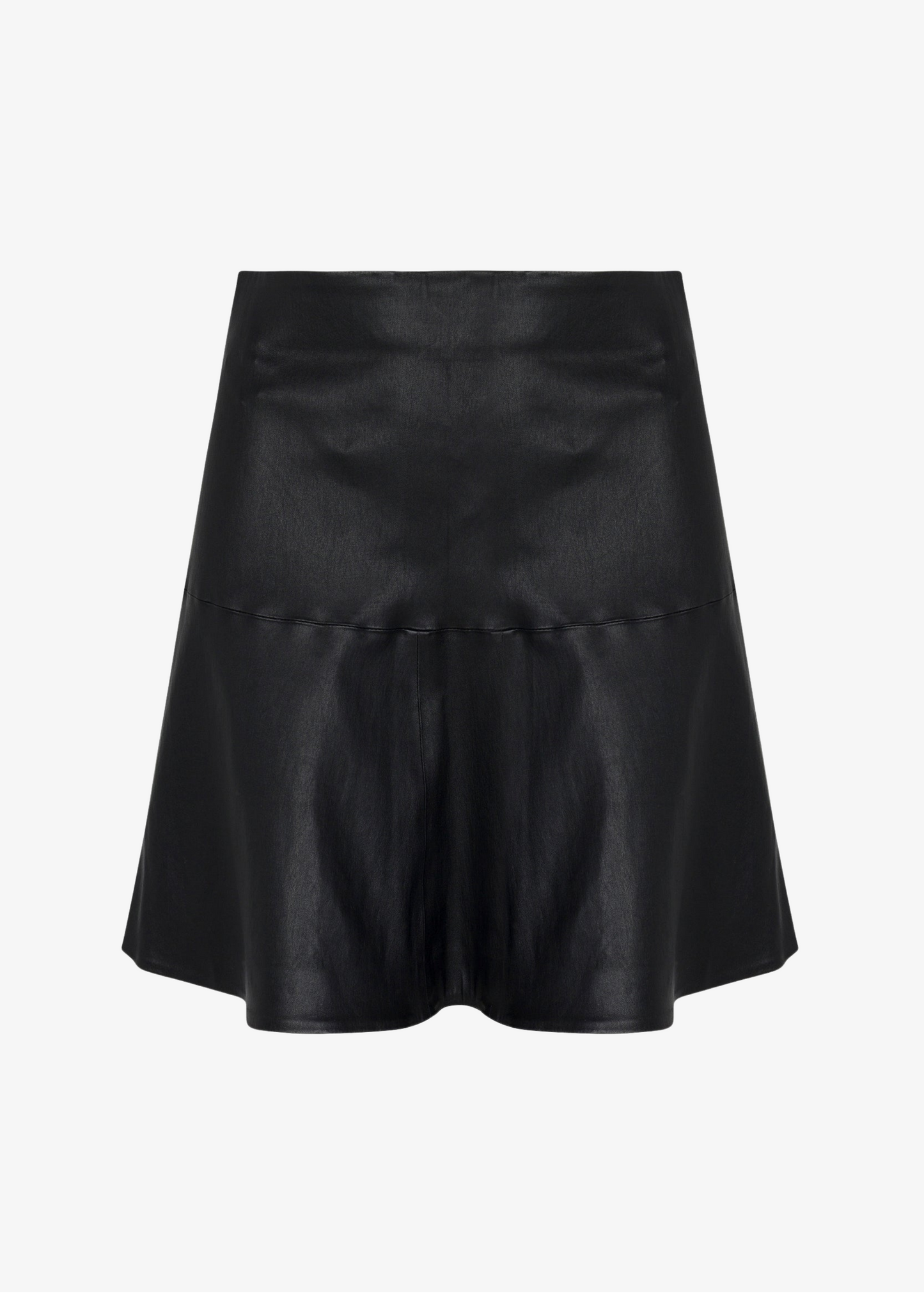 sprwmn womens Black Leather Jane Skirt