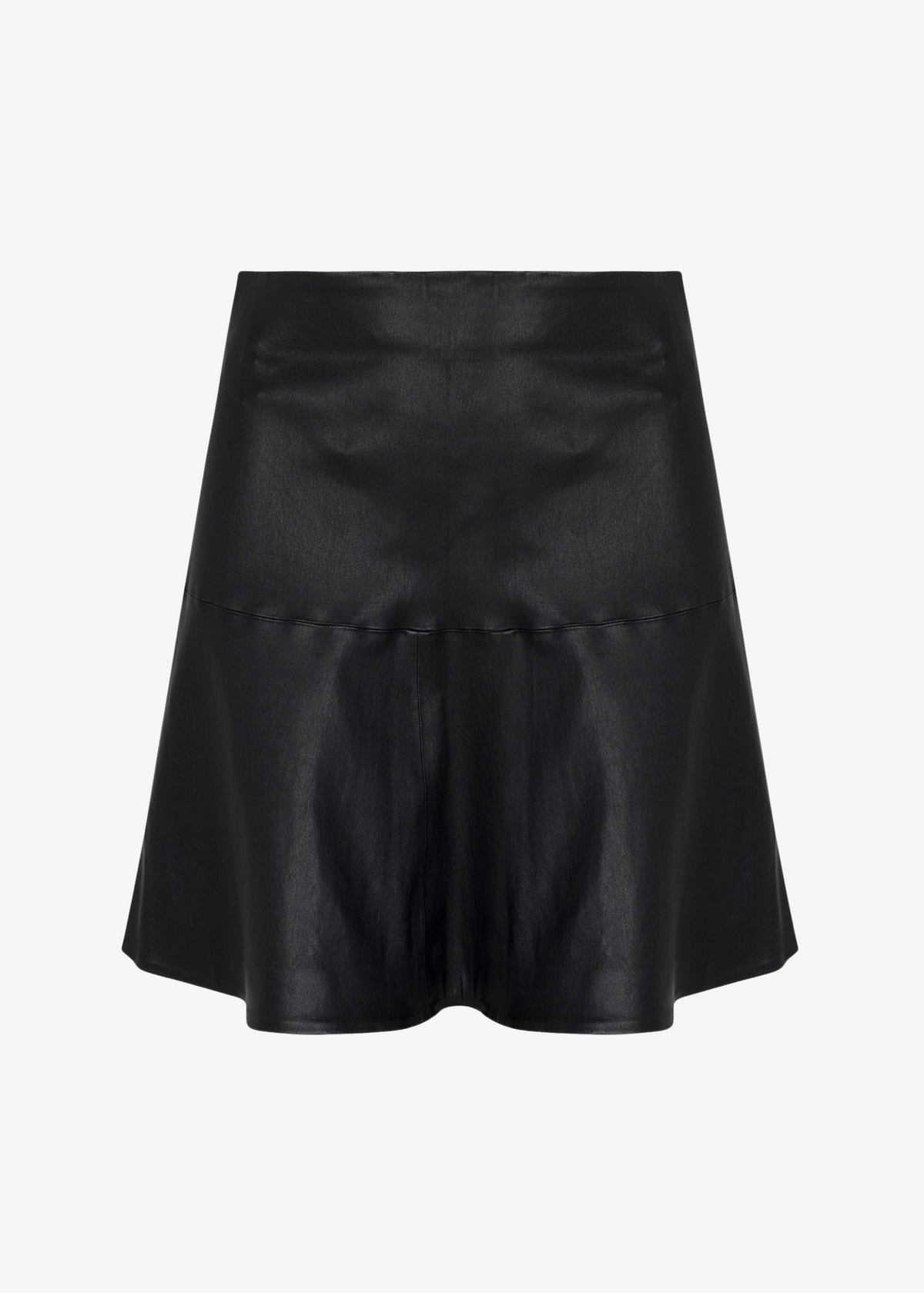 sprwmn womens Black Leather Jane Skirt