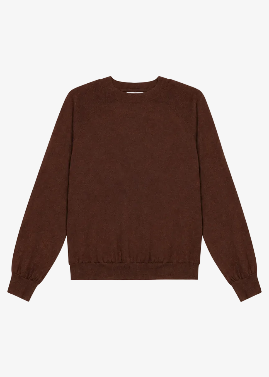srpwmn womens Cashmere Raglan Sweater in Americano brown
