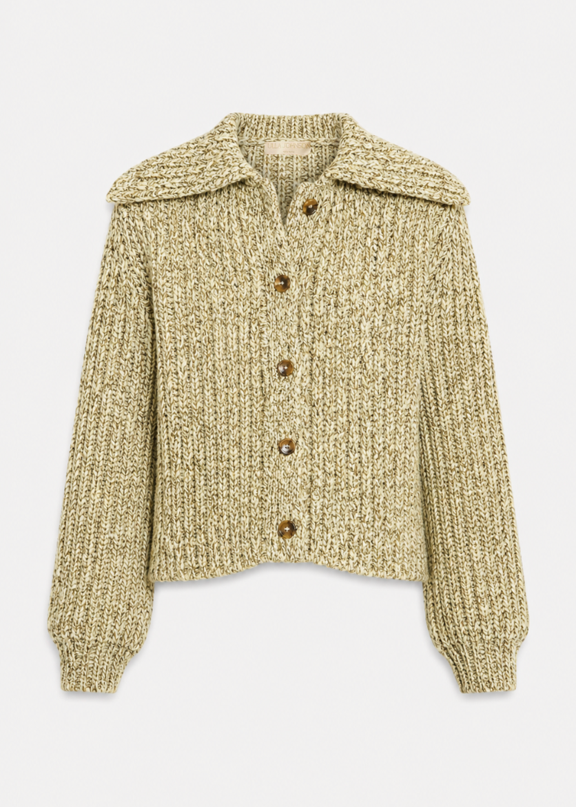 ulla johnson knit Louise Knit Cardigan in Alabaster