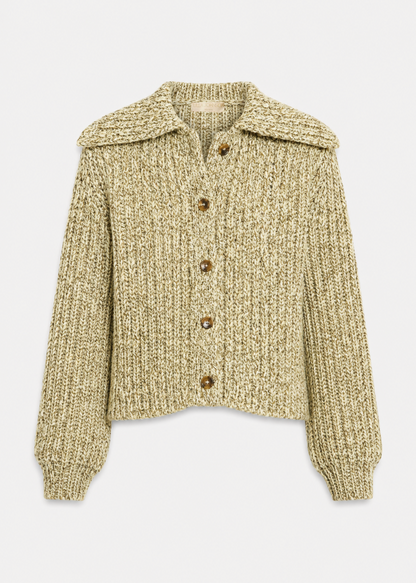 ulla johnson knit Louise Knit Cardigan in Alabaster