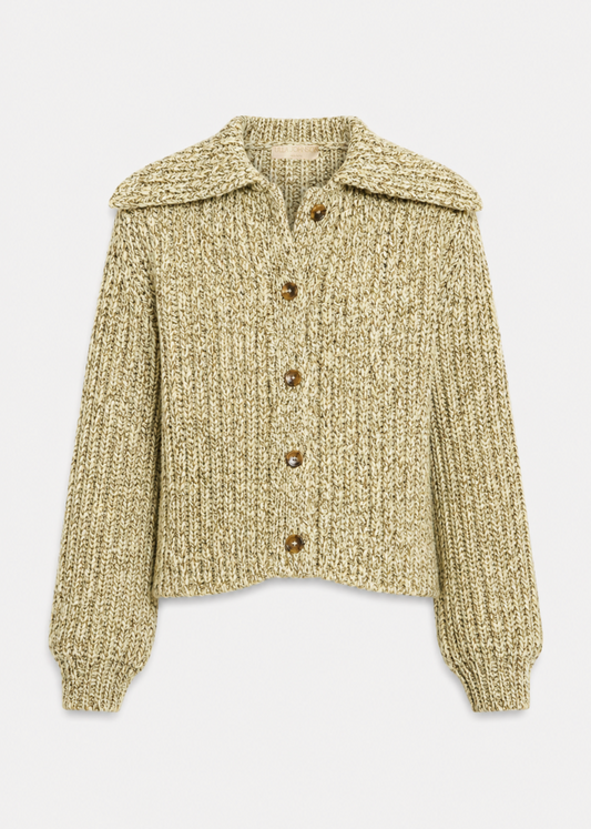 ulla johnson knit Louise Knit Cardigan in Alabaster