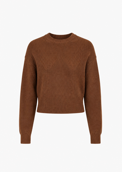 ulla johnson womens Alden Knit Pullover in Clove