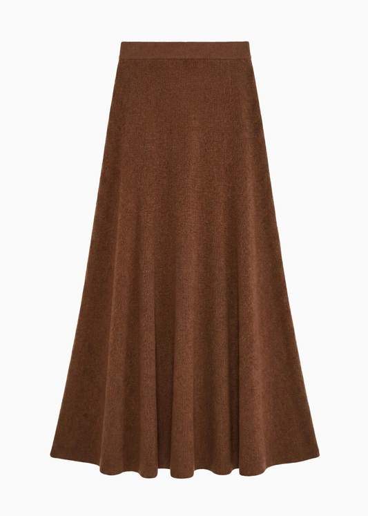 ulla johnson womens knit Azaria Knit Skirt in Clove