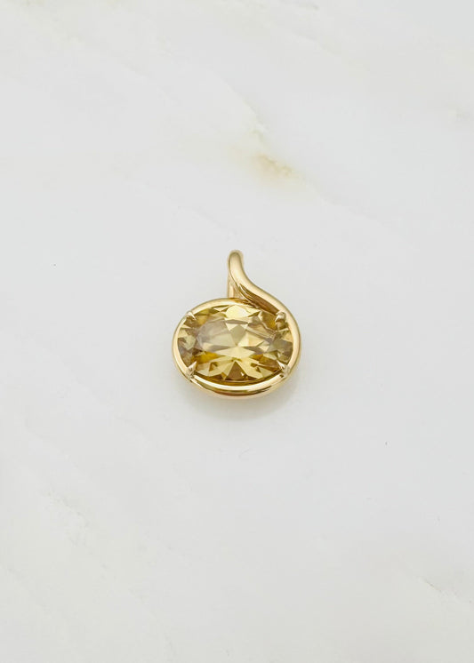 vanessa fernandez One-of-a-Kind Champagne Zircon Pendant