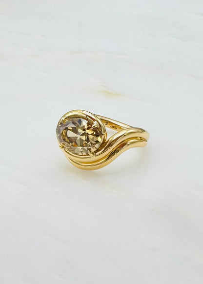 vanessa fernandez one of a kind One-of-a-fancy yellow brown diamond Ring