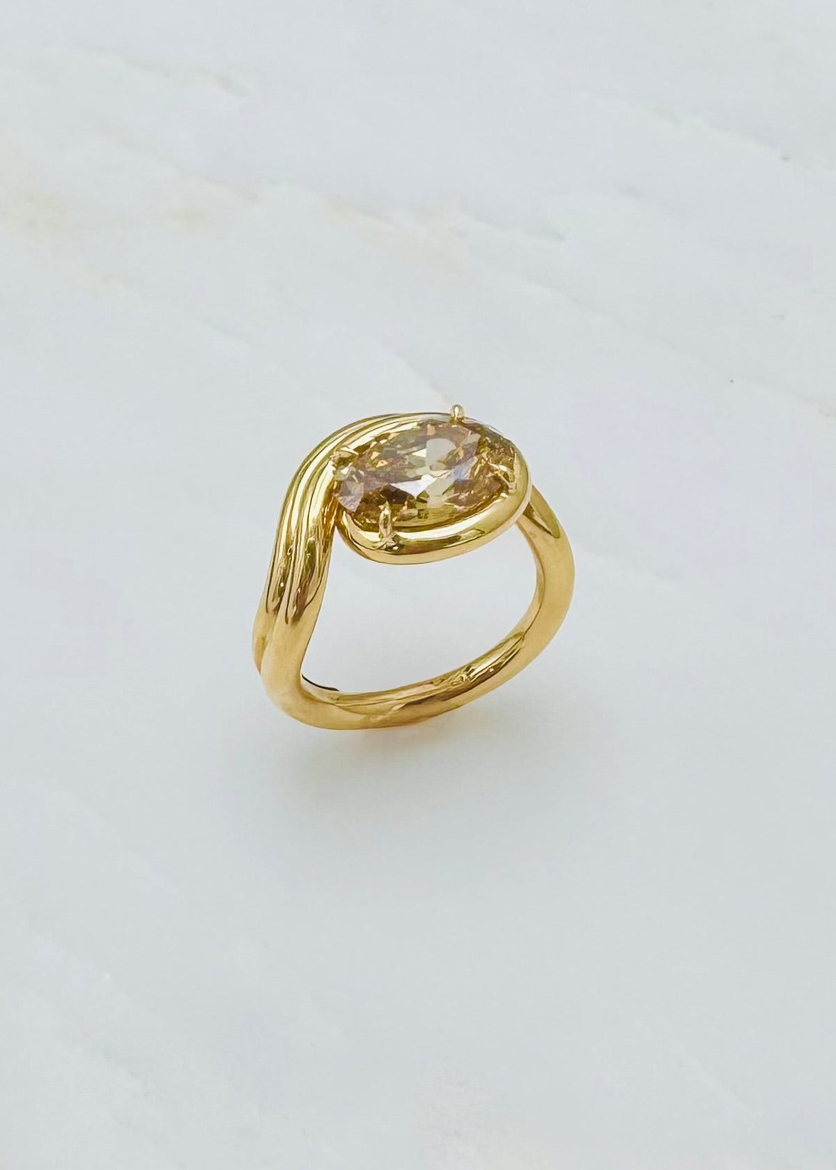 vanessa fernandez one of a kind One-of-a-fancy yellow brown diamond Ring