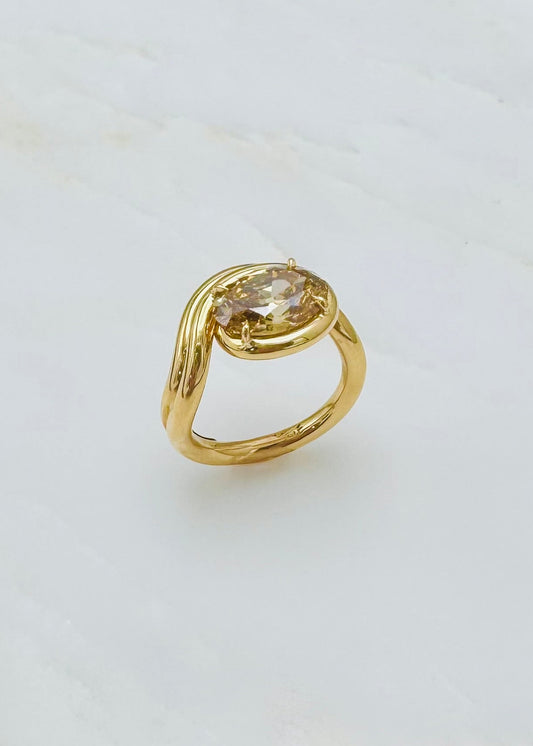 vanessa fernandez one of a kind One-of-a-fancy yellow brown diamond Ring