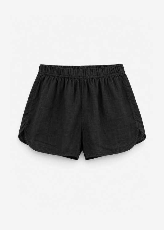 velvet graham spencer womens Jaden Linen Shorts black