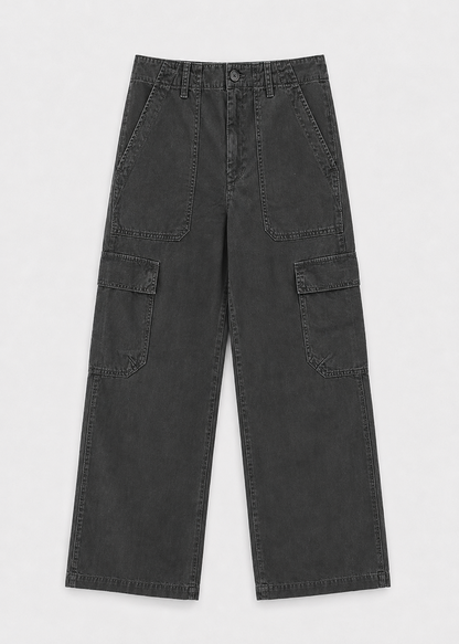 velvet womens Makayla Sanded Twill Cargo Pants in Vintage Black