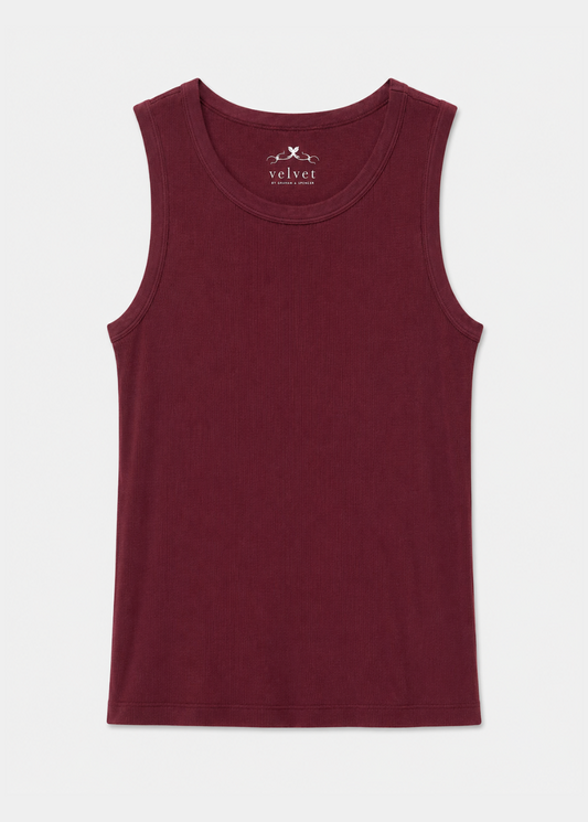 Maxie Ribbed Tank Top in Bayberry