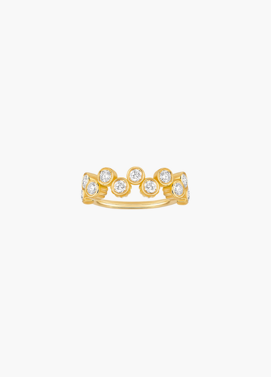 viltier fine jewelry 18k yellow gold Diamond Clique Band Large model