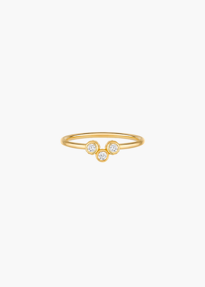 viltier fine jewelry 18k yellow gold Diamond Clique Band Small