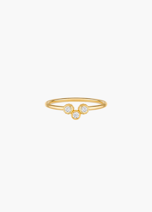 viltier fine jewelry 18k yellow gold Diamond Clique Band Small