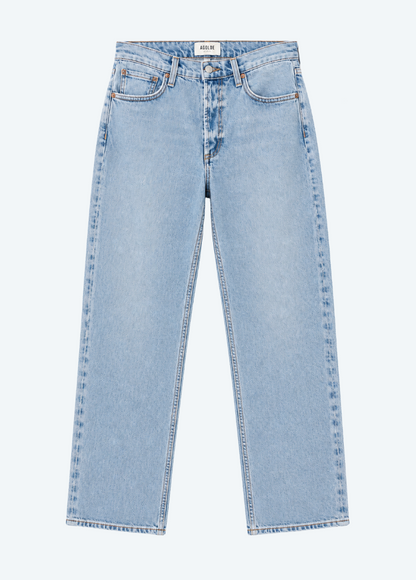 womens AGOLDE Denim Kye Mid-Rise Straight Crop Jean