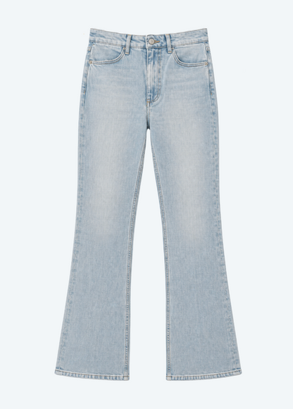 womens SPRWMN Micro Flare Denim