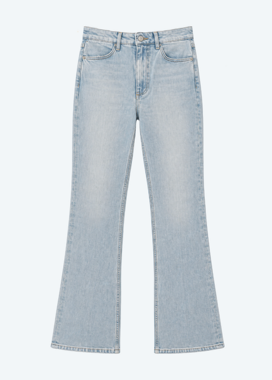 womens SPRWMN Micro Flare Denim
