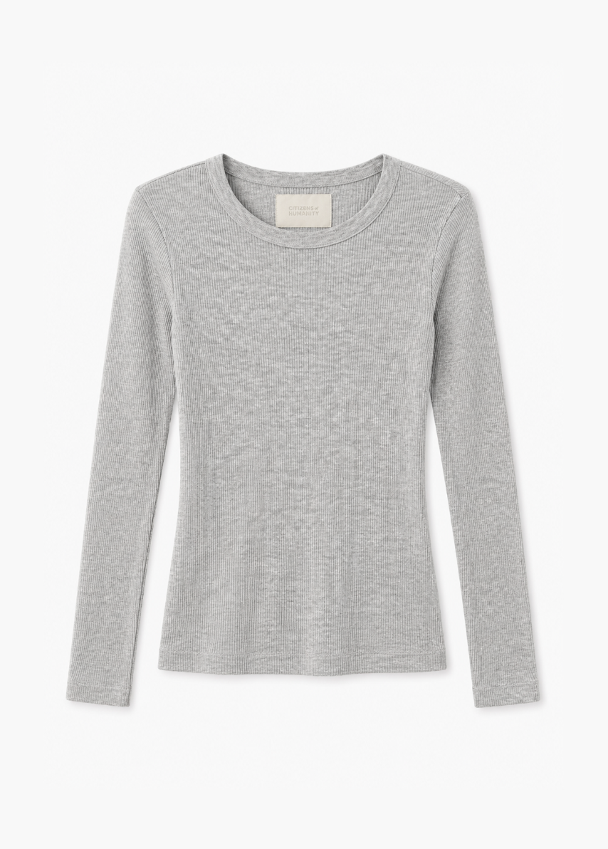 womens citizens of humanity Adeline Top in Heather Grey