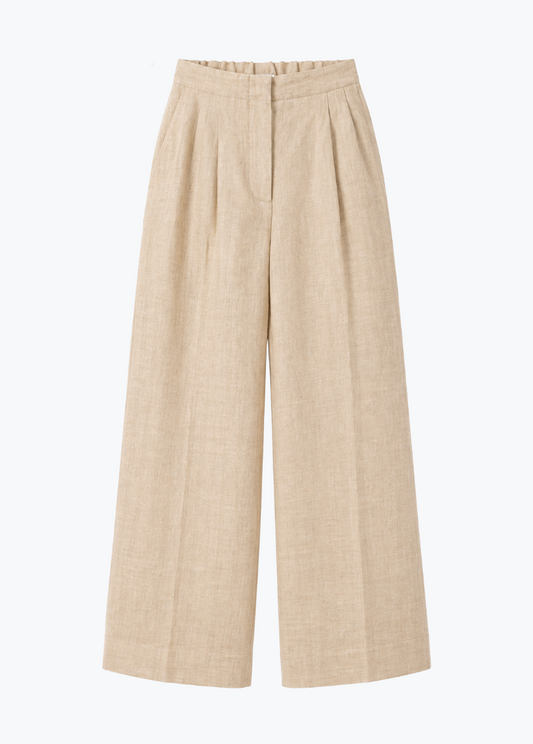 womens maria cher Wide Leg Linen Acoyte Reagan Pants